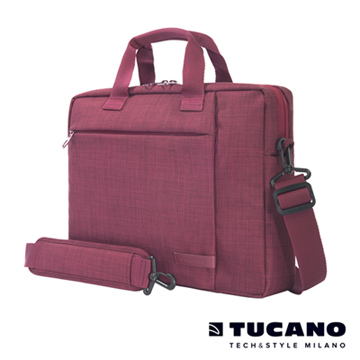 TUCANO SVOLTA 11-12吋都會風尚手提側背包- 酒紅