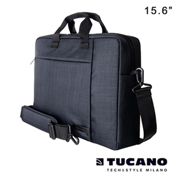 TUCANO SVOLTA 15.6吋都會風尚手提側背包- 灰黑