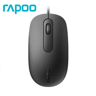 Rapoo 雷柏 N200 有線光學滑鼠-黑