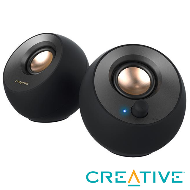 CREATIVE Pebble V3 USB 桌上型藍芽喇叭(黑)