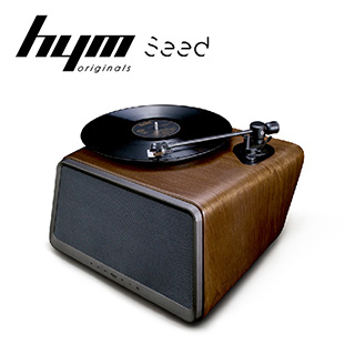 HYM Seed 黑膠智慧音響-胡桃木