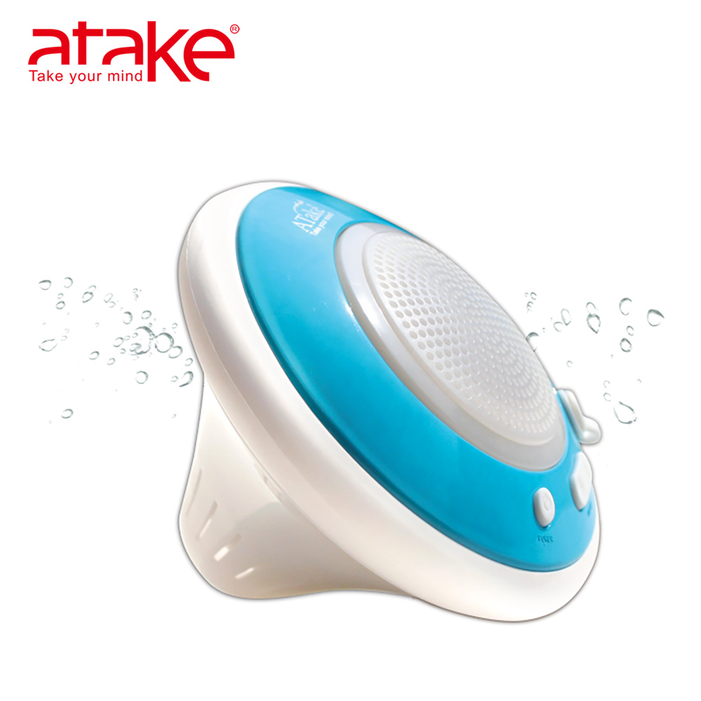 ATake - 水上漂浮無線防水藍牙喇叭 - 藍色
