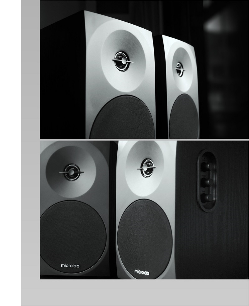 Jual Microlab B70BT Mini Bookshelf Bluetooth Speakers 20W RMS Vs