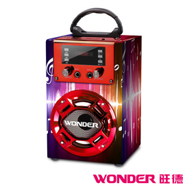WONDER旺德 藍牙KTV音響/歡唱機 WS-T023U (搖滾紅)