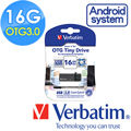 Verbatim 威寶 16G OTG Tiny USB3.0 手機平板行動裝備隨身碟