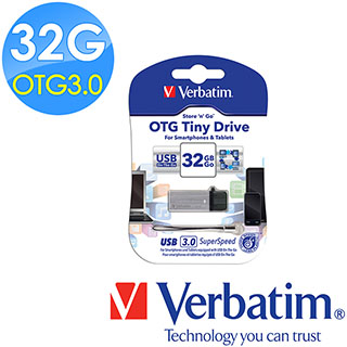 Verbatim 威寶 32G OTG Tiny USB3.0 手機平板行動裝備隨身碟