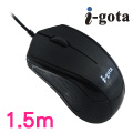 i-gota USB高感度節能綠光滑鼠 1.5公尺(M-431)