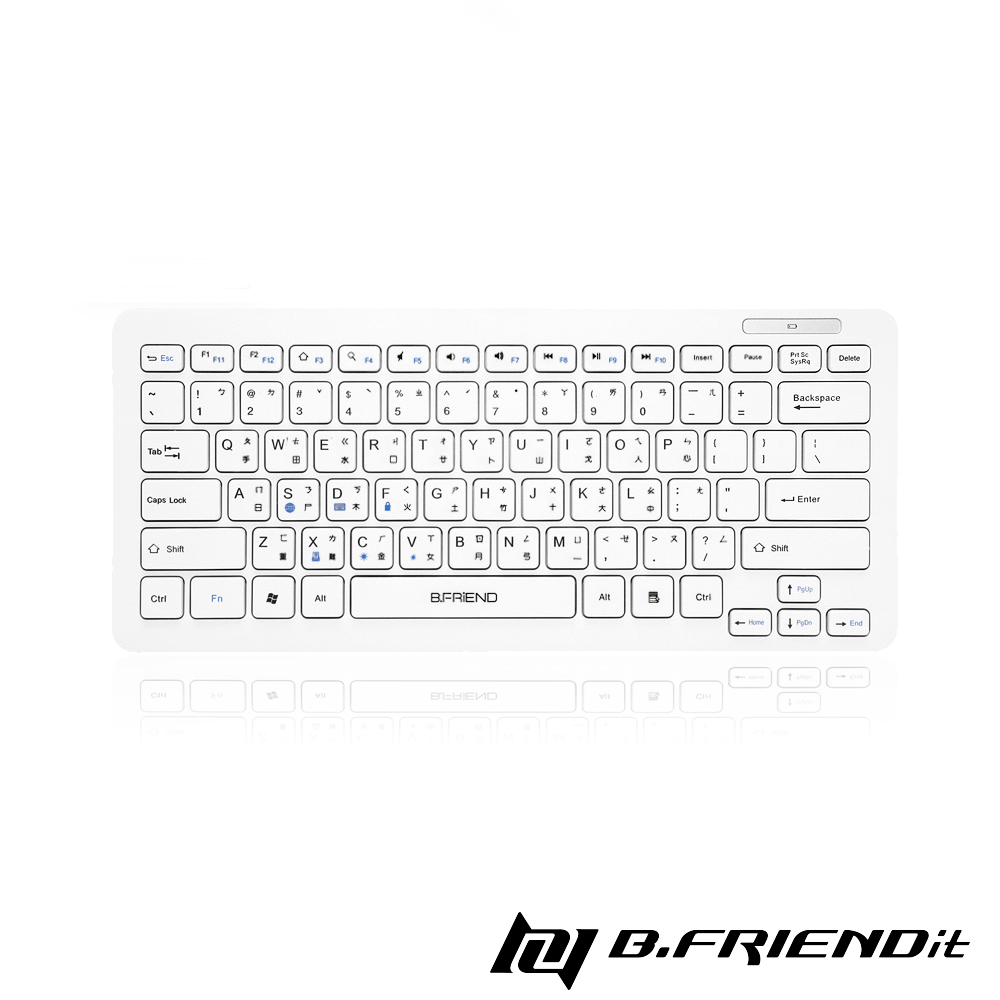 B.Friend BT-300 藍牙鍵盤-白