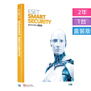 ESET SMART SECURITY (網路安全套裝)2年1台盒裝版