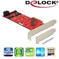 Delock M.2 NGFF SSD x3 PCI express擴充卡-89394