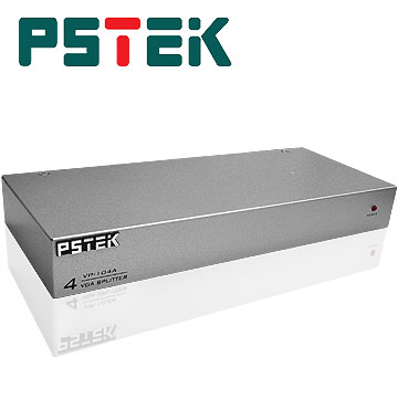 PSTEK 4埠 電腦螢幕分配器 (VP-104)