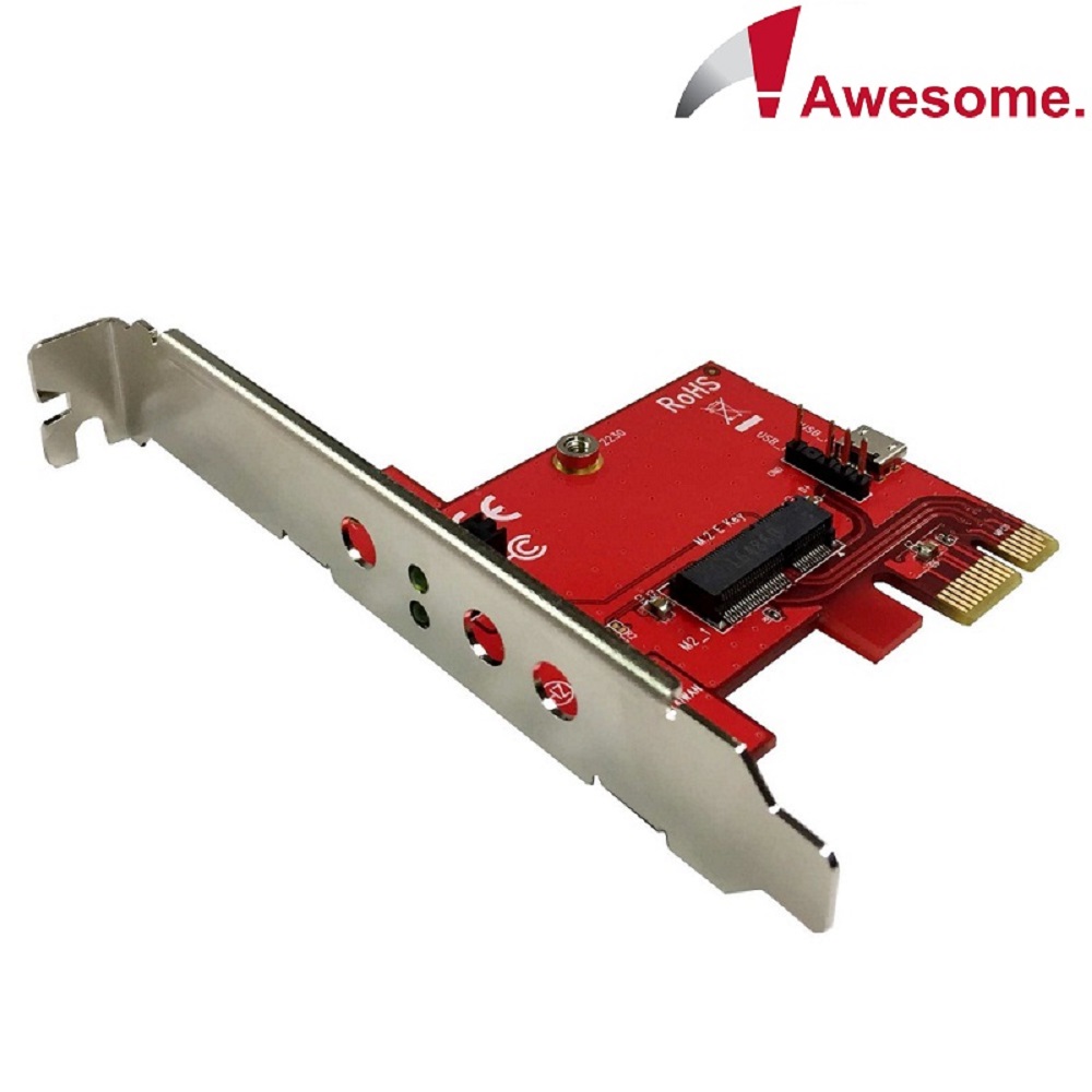 Awesome PCIe轉M.2 A-E Key無線模組轉接卡-AWD-PE-150E