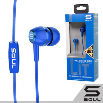 SOUL LIT 輕量入耳式耳機-藍
