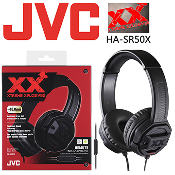 【JVC】重低音智慧型線控耳罩式耳機 HA-SR50X