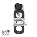 BOOM WRAP 運動防水時尚入耳式麥克風耳機(時尚白)