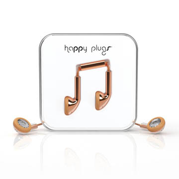 Happy Plugs 音符耳塞式耳機 奢華限定款-玫瑰金