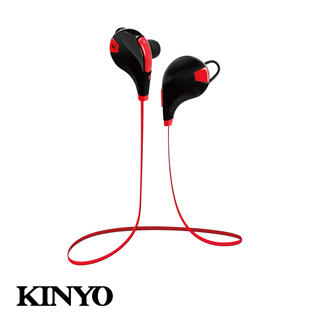 KINYO藍牙立體耳機麥克風BTE3639(黑羽翼)