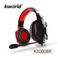 廣寰 kworld 玩家級電競耳麥K3000-BR-黑紅