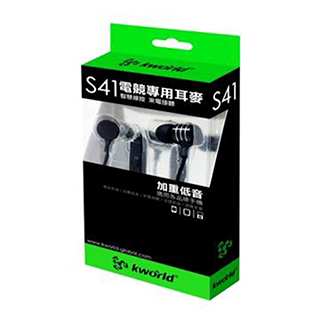 (福利品)【Kworld 廣寰】KW-S41入耳式電競音樂耳麥