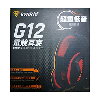 【Kworld 廣寰】頭戴電競耳麥G12
