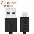 LUXA2 MFI蘋果認證高效能數據傳輸/充電線(黑)