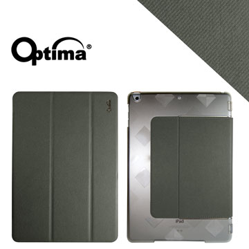 Optima iPad Air New Stylish 丹寧紋保護套 - 淺灰色