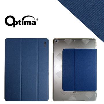 Optima iPad Air New Stylish 丹寧紋保護套 - 藍色