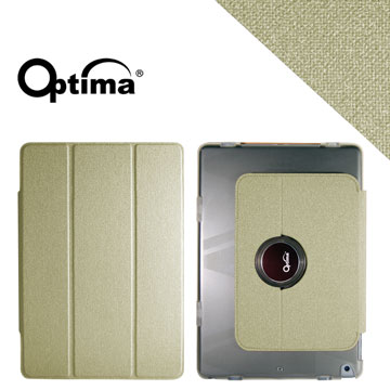 Optima iPad Air Smart 360 亞麻紋保護套 - 麻色