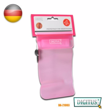 曜兆DIGITUS手機平板防水防塵袋粉色(10*15公分)