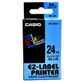 CASIO 標籤機專用色帶-24mm【共有6色】藍底黑字XR-24BU1 (KL-G2TC標籤機款適用)