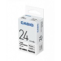 CASIO 標籤機專用色帶-24mm【共有6色】透明底黑字XR-24X1(KL-G2TC標籤機款適用)