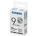 CASIO 標籤機專用特殊色帶-9mm【線材專用】白底黑字XR-9HMWE(5.5公尺)