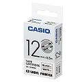 CASIO 標籤機專用特殊色帶-12mm【線材專用】白底黑字XR-12HMWE(5.5公尺)