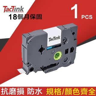【TacTink】Brother標籤機色帶 TAE-441 (紅底黑字) 寬度18mm