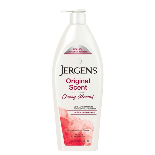 美國Jergens潤膚乳液【杏仁櫻桃】621ml