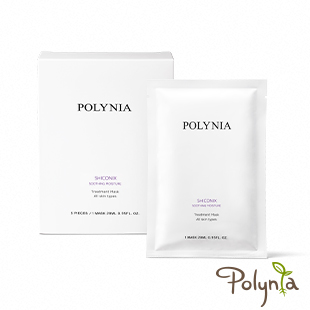 Polynia 紫根補水平衡片狀面膜 5入盒裝