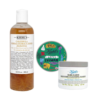 【週慶黃金組合-A】Kiehl’s 契爾氏 金盞花植物精華化妝水500ml+亞馬遜白泥淨緻毛孔面膜 125ml