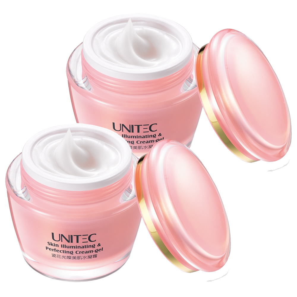 【2入】UNITEC彤妍 瓷花光燦美肌水凝霜50gm