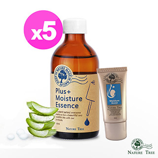 Nature Tree 保濕水活5件組(保濕精華液250mlx5+贈水活霜30mlx2)