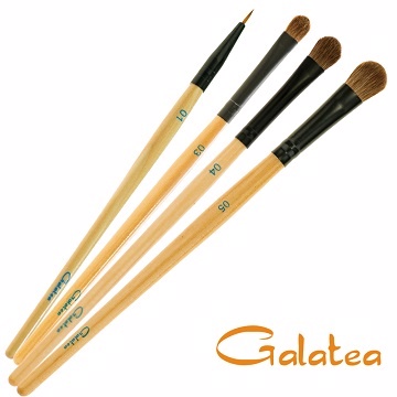 GALATEA 葛拉蒂 亮眼眼影刷4支組