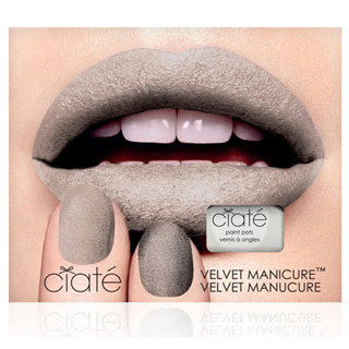 英國Ciaté夏緹Velvet Manicure Set天鵝絨指甲油組合-Milk Cashmere淺灰絨毛