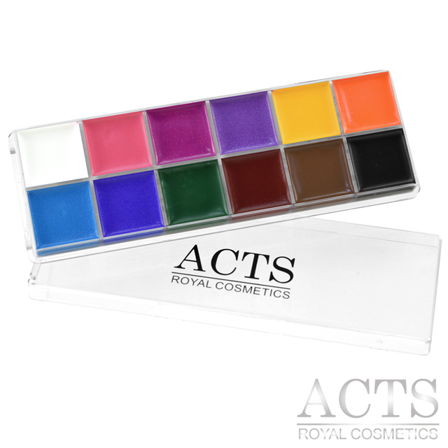ACTS 維詩彩妝 12色專業彩繪油彩盤(72g)