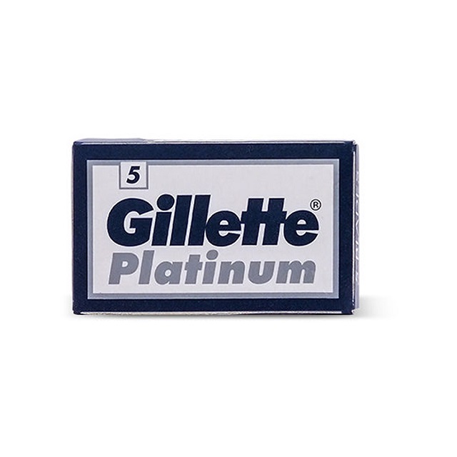 俄羅斯 Gillette 白金雙面安全刮鬍刀片(5片裝)