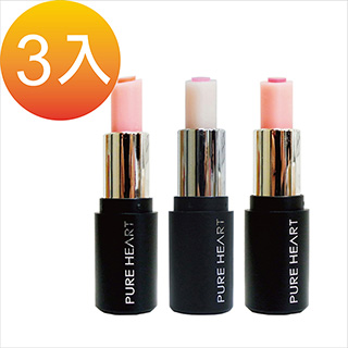 PURE HEART 防曬雙心極潤持久護唇膏三入組SPF15★★(3.7g)*1