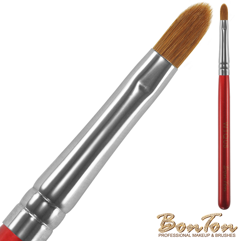BonTon 湛紅短柄 尖形刷 WTQ05-70%貂毛