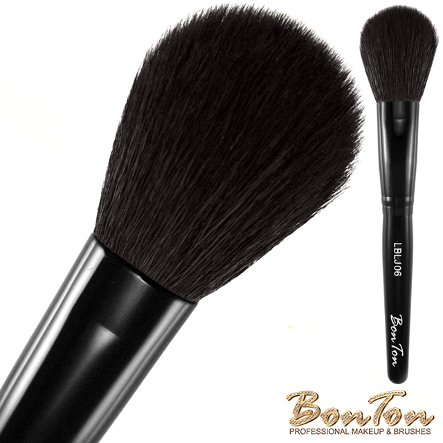 BonTon 墨黑系列 扁式半圓形腮紅刷 LBLJ06 特級尖鋒羊毛