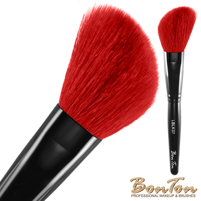 BonTon 墨黑系列 斜修容刷、斜腮紅刷 LBLK07 特級尖鋒羊毛