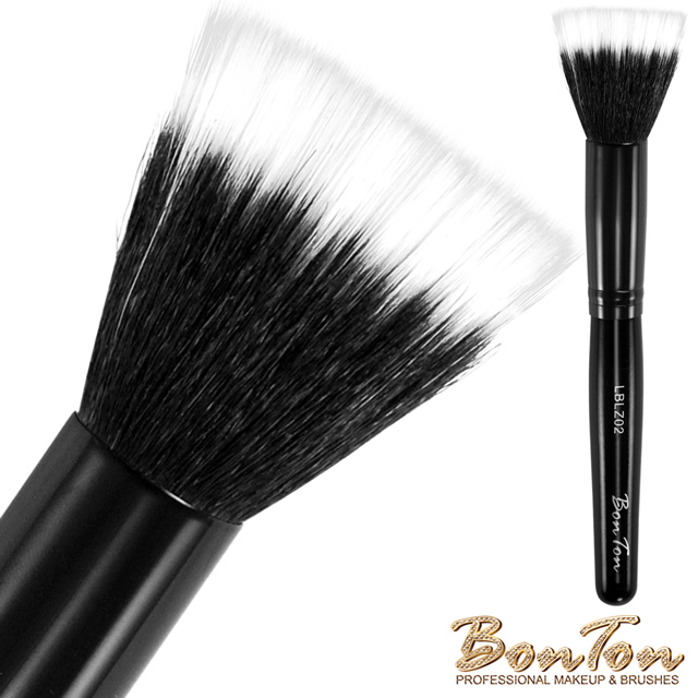 BonTon 墨黑系列 雙層腮紅刷(M) LBLZ02 羊毛混合化纖毛