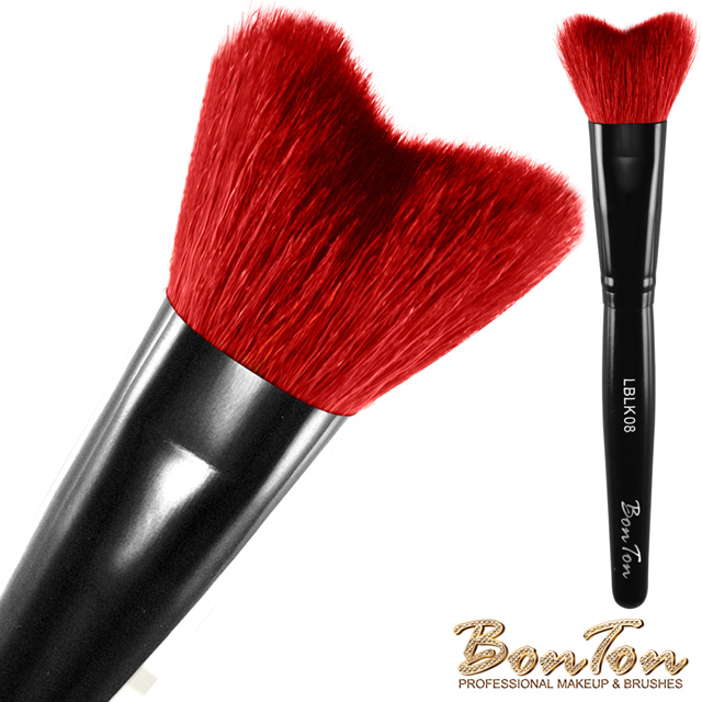 BonTon 墨黑系列 M形腮紅刷 LBLK08 特級尖鋒羊毛