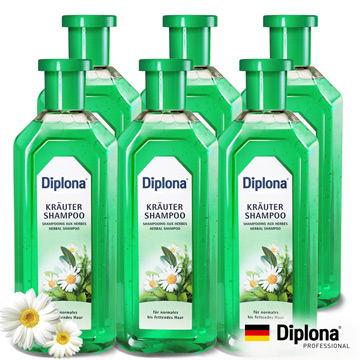 德國Diplona專業沙龍七大草本植萃洗髮精500ml超值六入